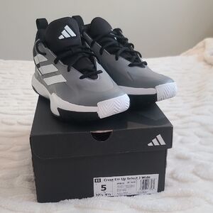 Adidas Kids' Gray and Black Sneakers